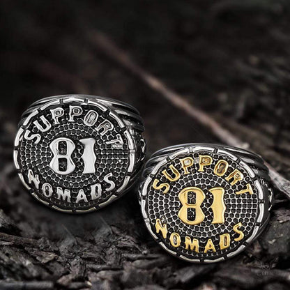 Support 81 Nomads Stainless Steel Ring