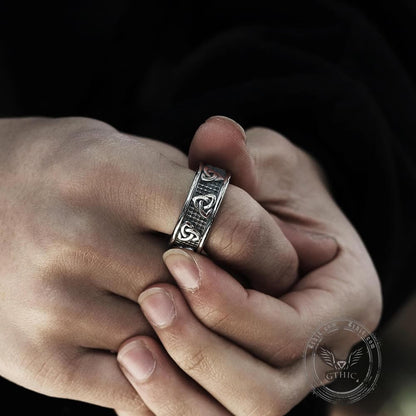 Warrior Triquetra Stainless Steel Viking Ring