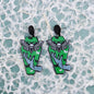Halloween Coffin Acrylic Dangle Earrings