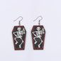 Halloween Coffin Acrylic Dangle Earrings