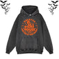 Halloween Funny Saying Vintage Washed Hoodie Sweatshirt