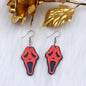 Halloween Grimace Skull Acrylic Earrings
