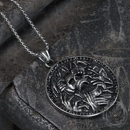 Halloween Hell Ghost Stainless Steel Pendant