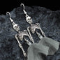 Halloween Joint Movable Dancing Skull Alloy Earrings