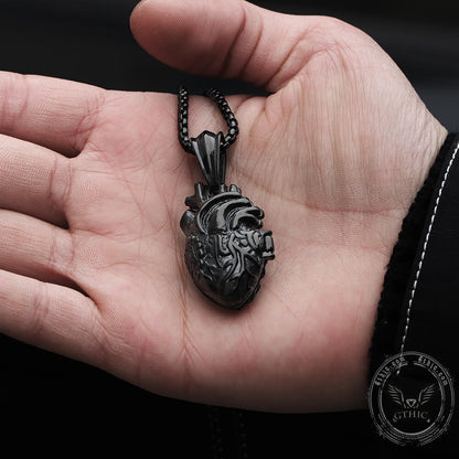 Heart Stainless Steel Open Necklace