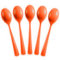 Heavy Duty Orange Plastic Spoons | 50 Count