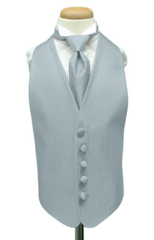 Herringbone Kids Tuxedo Vest