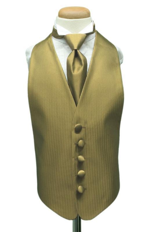 Herringbone Kids Tuxedo Vest 2