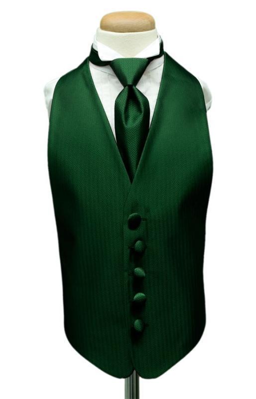 Herringbone Kids Tuxedo Vest 2