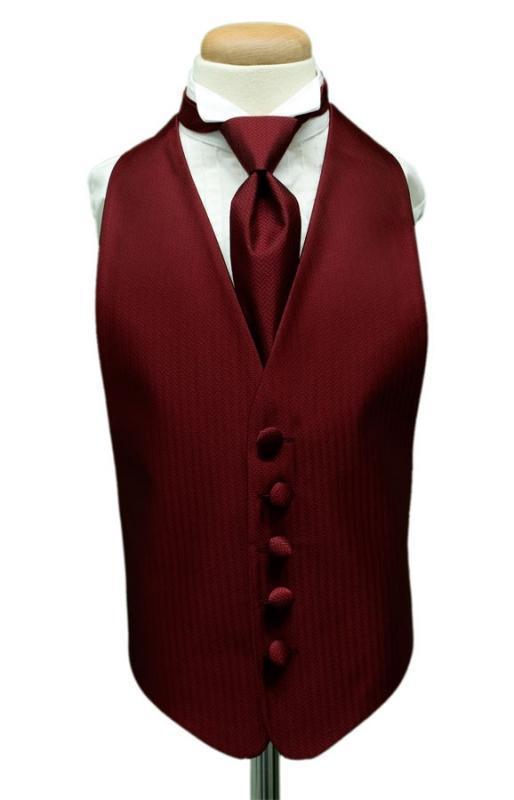 Herringbone Kids Tuxedo Vest 2