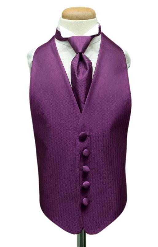 Herringbone Kids Tuxedo Vest 2