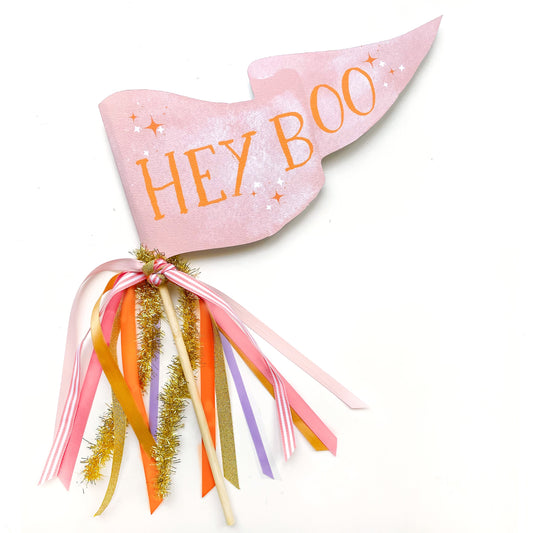 Hey Boo Party Pennant