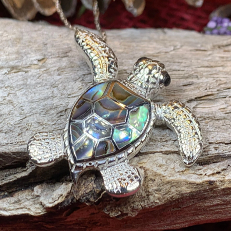 Abalone Turtle Necklace