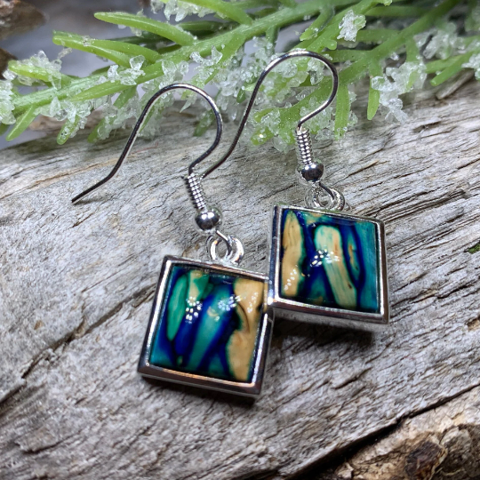 Heathergems Square Earrings