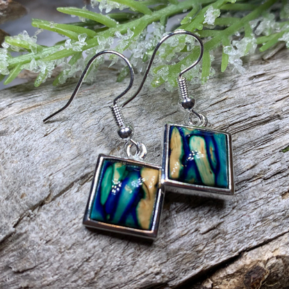 Heathergems Square Earrings