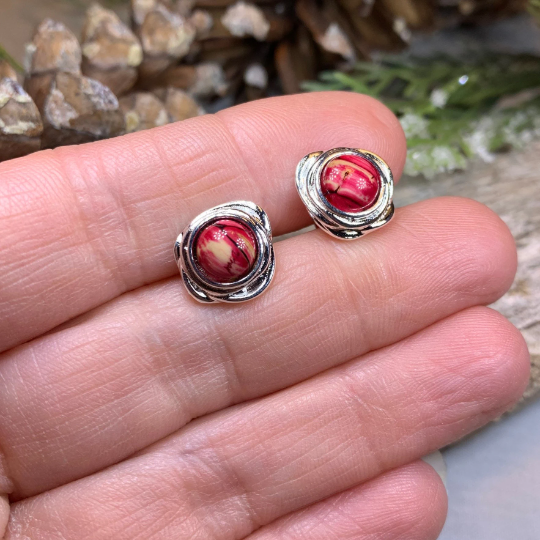 Celtic Heathergems Post Earrings
