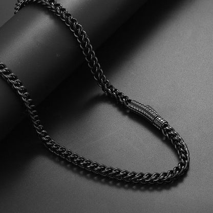 Hip Hop Franco Chain Stainless Steel Necklace