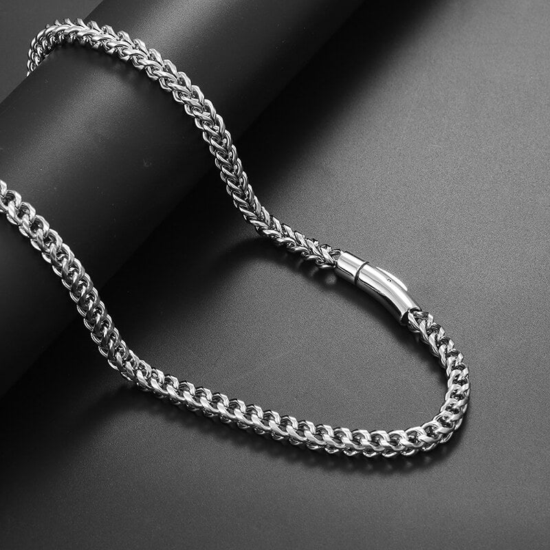 Hip Hop Franco Chain Stainless Steel Necklace