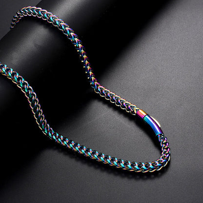 Hip Hop Franco Chain Stainless Steel Necklace