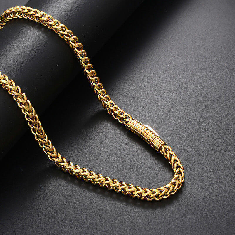 Hip Hop Franco Chain Stainless Steel Necklace
