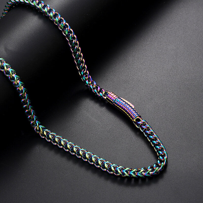 Hip Hop Franco Chain Stainless Steel Necklace