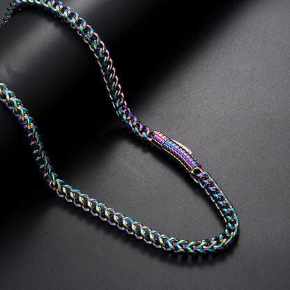 Hip Hop Franco Chain Stainless Steel Necklace