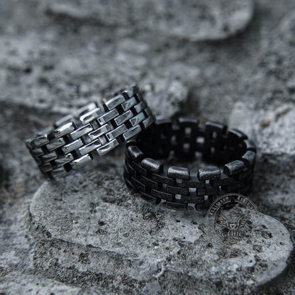 Hollow Chain Stainless Steel Ring