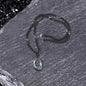 Hollow Round Stone Men’s Motorcycle Rosary Necklace