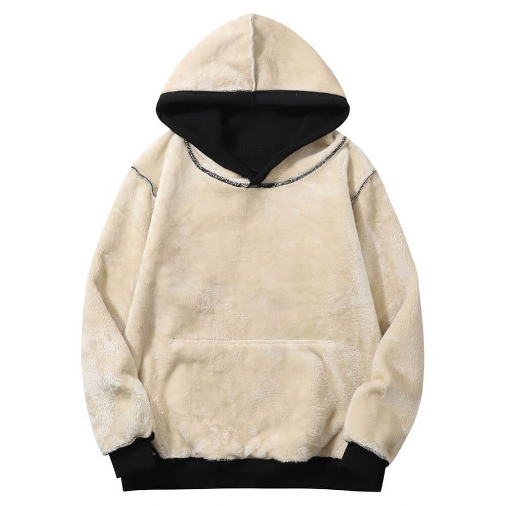 Be Kind American Flag Warm Fleece Sherpa Lined Hoodie