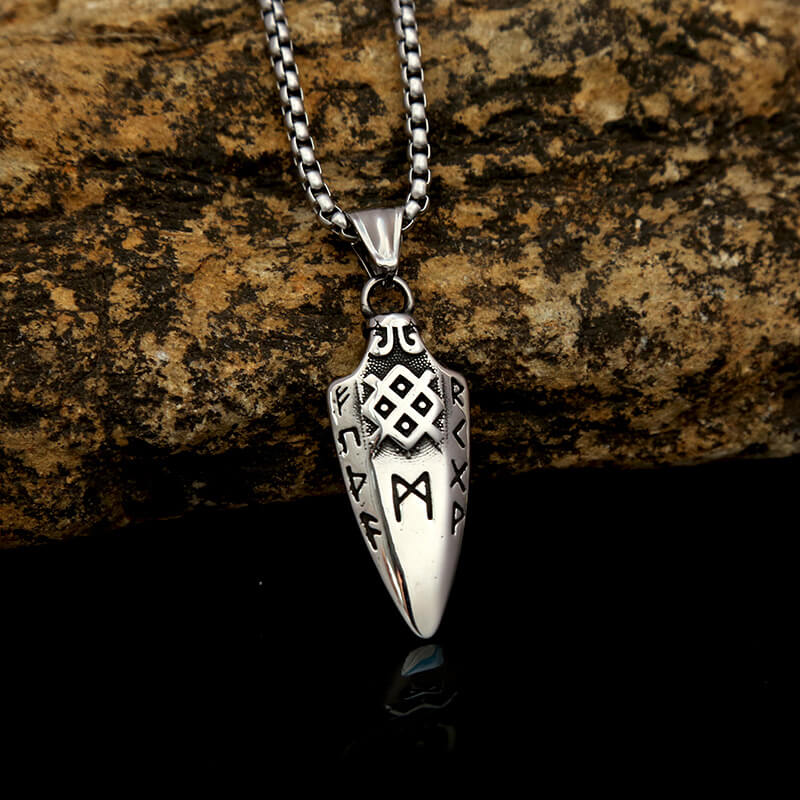 Horns of Odin Stainless Steel Viking Pendant