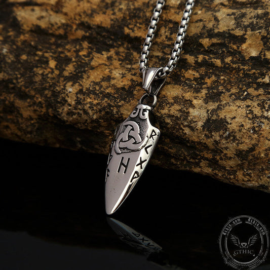 Horns of Odin Stainless Steel Viking Pendant