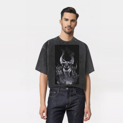 Horror Ghost Skull Gothic T-shirt