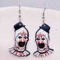 Horror Joker Coffin Halloween Acrylic earrings