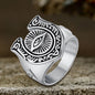 Horseshoe Eye Of Providence Stainless Steel Ring