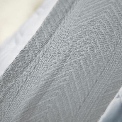 Homvare Full/Queen Super Soft  Cotton Basket Weave Blanket/Throw 90" x 90"