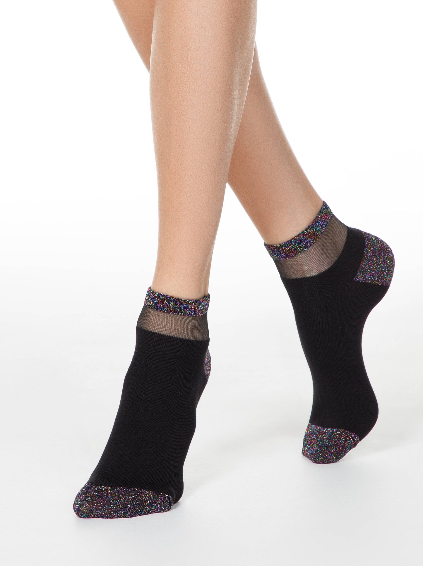 Cotton Ankle Socks Conte Active - 207 with Lurex