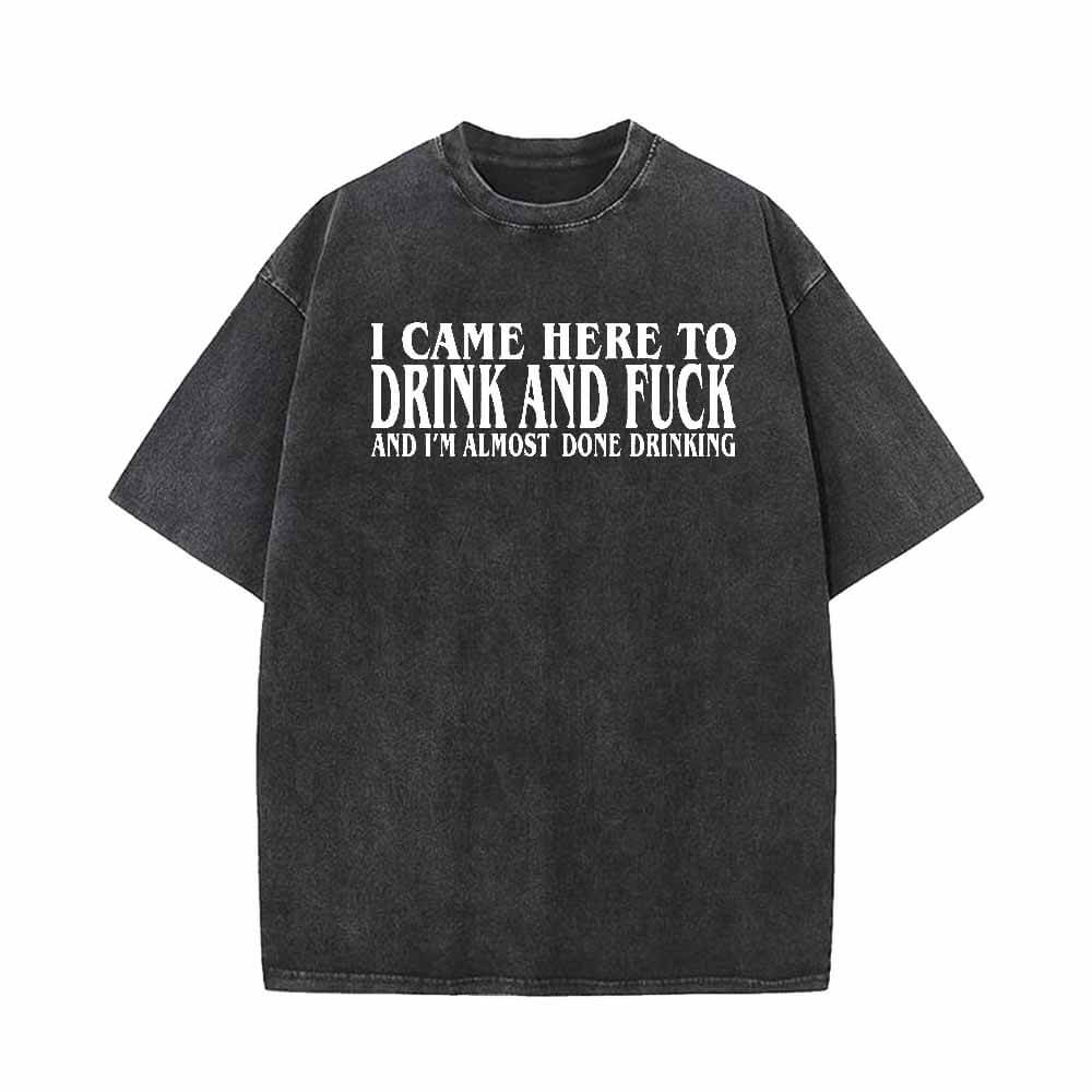 I Came Here To Drink And Fuck Short Sleeve T-shirt