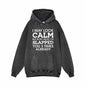I May Look Calm Vintage Washed Hoodie