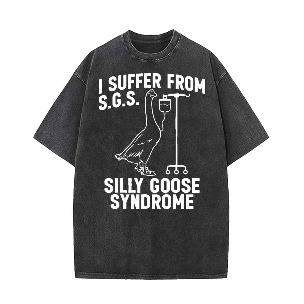 I Suffer From Silly Goose Syndrome Vintage Washed T-shirt