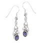 Celtic Trinity Knot Crystal Earrings