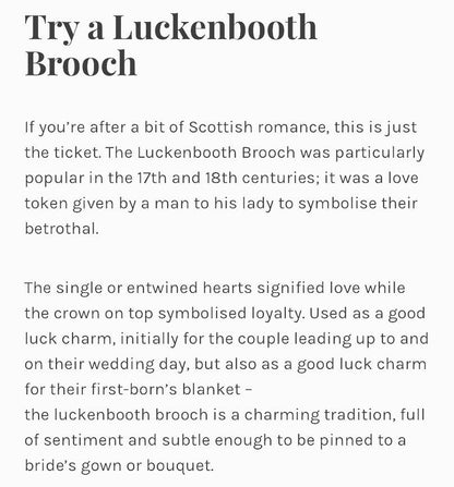 Cressida Luckenbooth Brooch