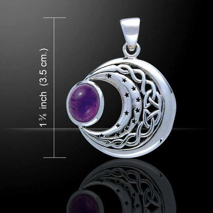Dianthe Celtic Moon Necklace