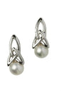 Trinity Knot Pearl Post Earring