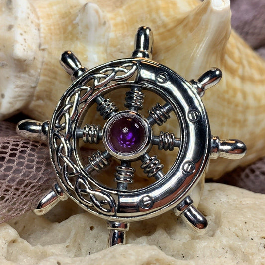 Keswick Ship's Wheel Necklace