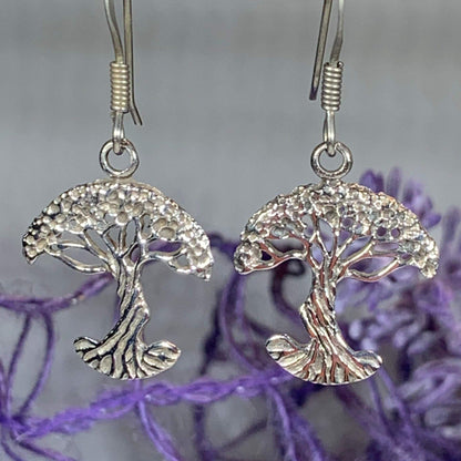 Sterling Silver Tree of Life Earrings