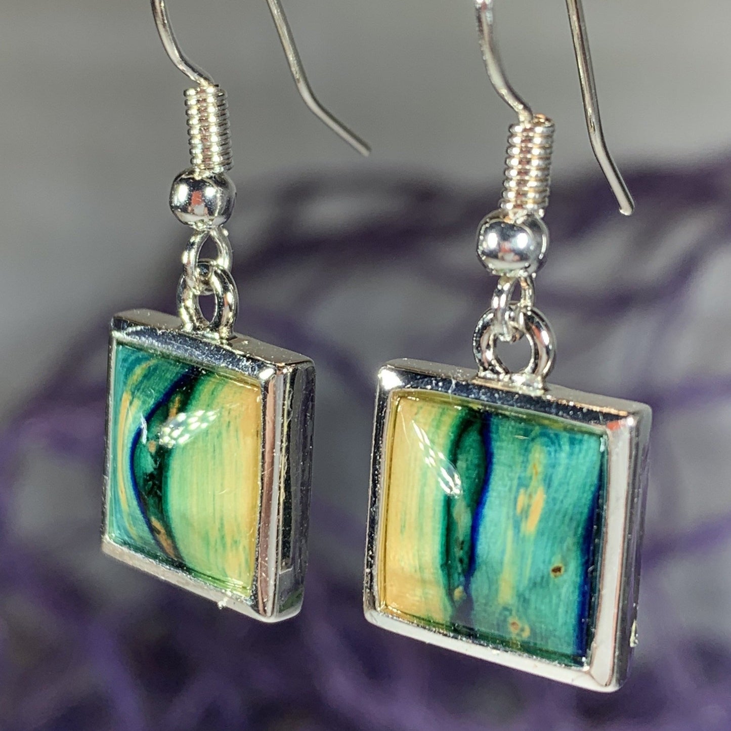 Heathergems Square Earrings