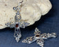 Celtic Cross Gemstone Earrings