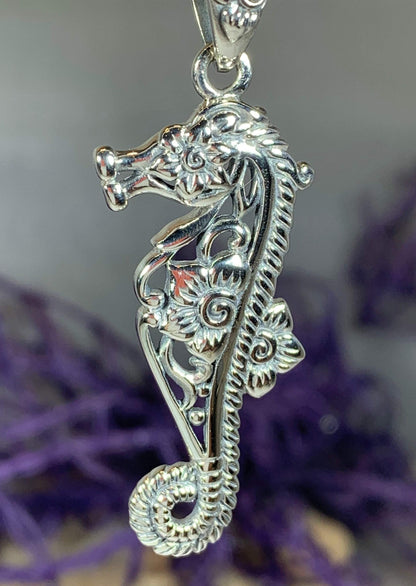 Blooming Seahorse Necklace