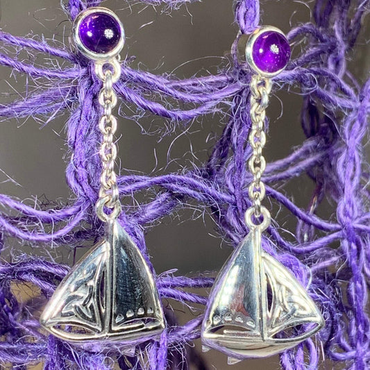 Celtic Sailboat Earrings