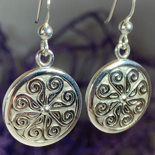 Edana Celtic Spiral Earrings